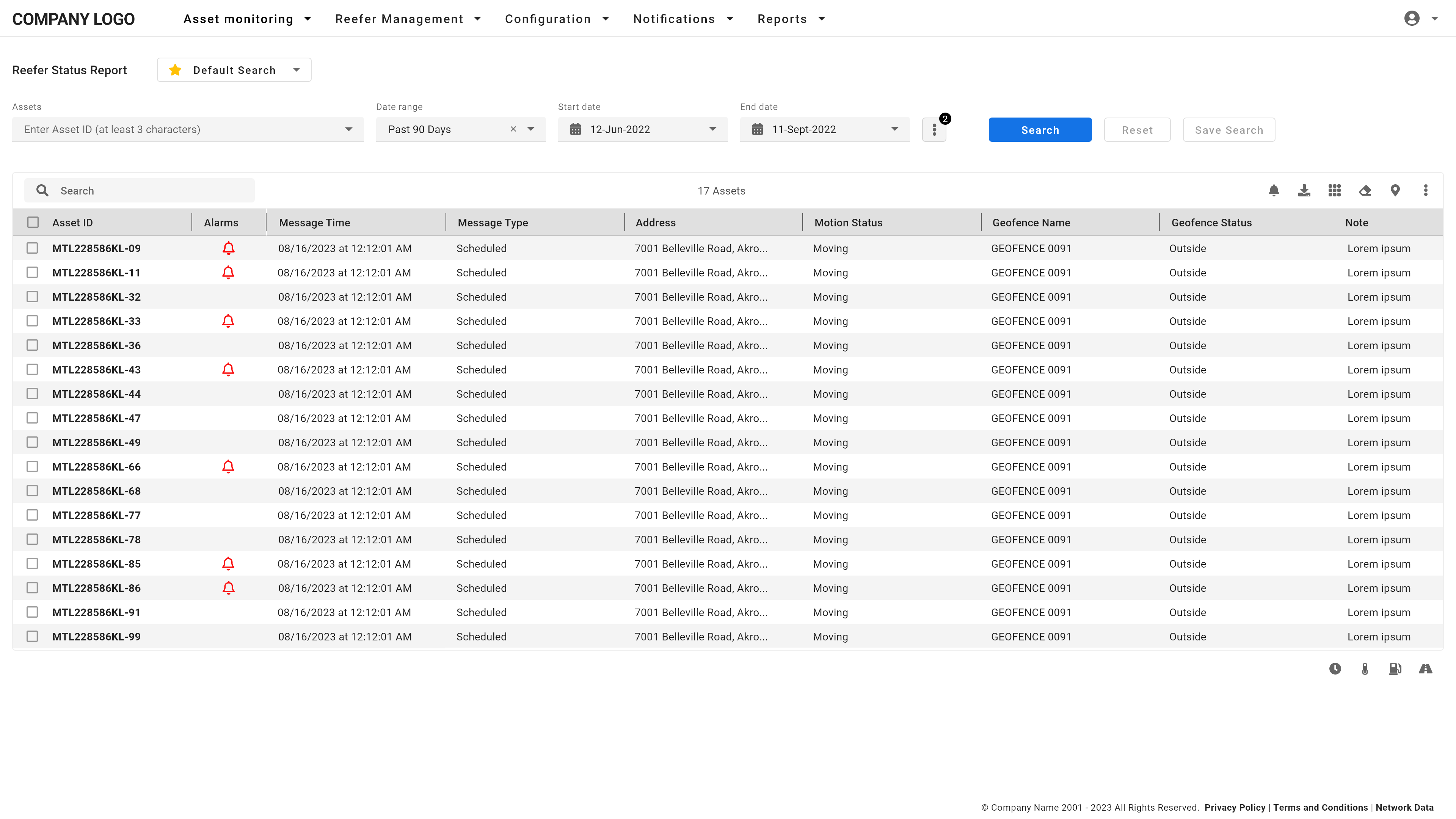 The legacy Reefer Status Report required users to apply filters manually and scan rows of data to spot issues.